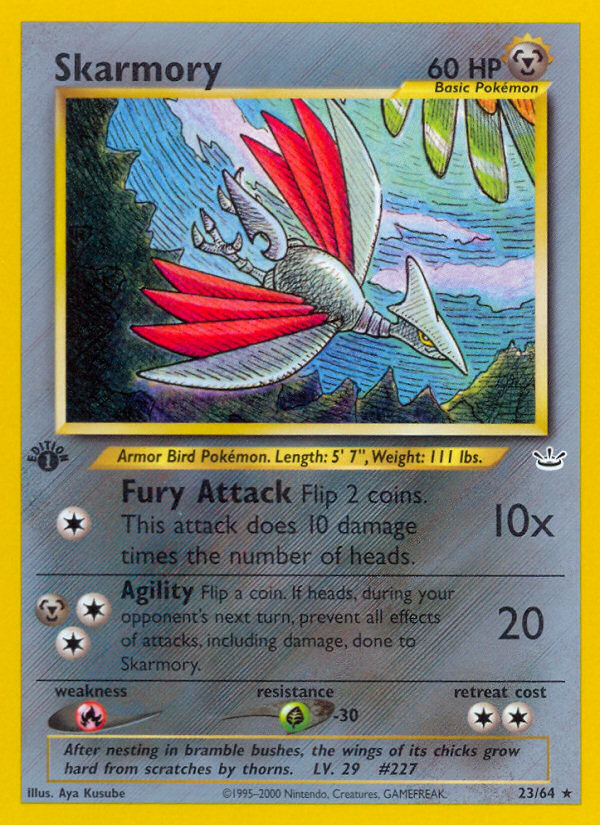 Skarmory (23/64) - Neo Revelation Pokémon Card