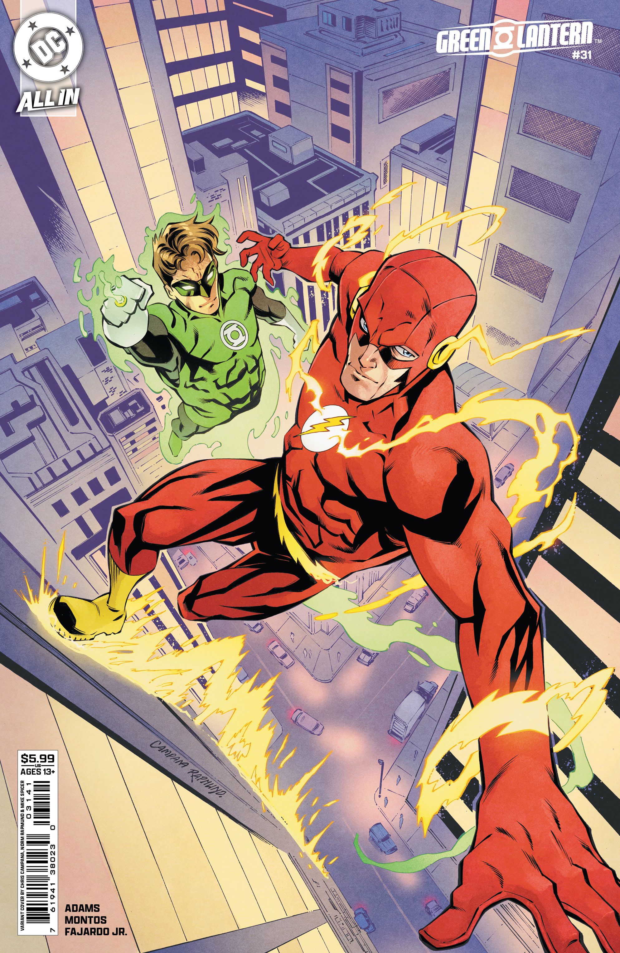 Green Lantern #31 (Cvr D Chris Campana & Norm Rapmund Card Stock Variant) Comic