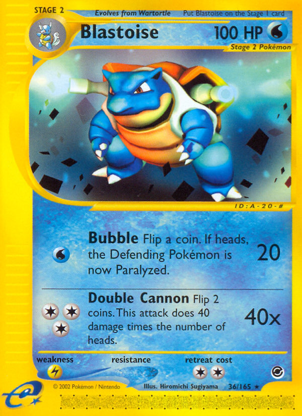 Blastoise (36/165) - Expedition Base Set Pokémon Card