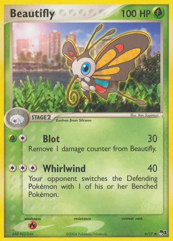 Beautifly (6/17) - POP Series 1 Pokémon Card