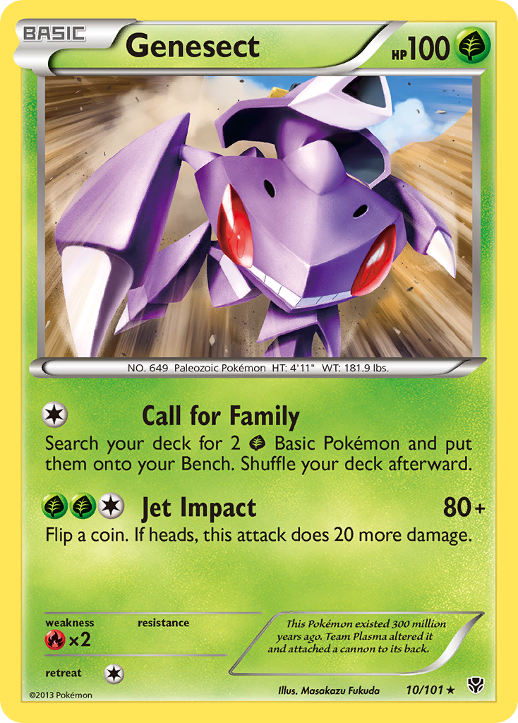 Genesect (10/101) - Plasma Blast Pokémon Card