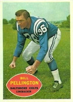 Bill Pellington 1960 Topps #8 Sports Card