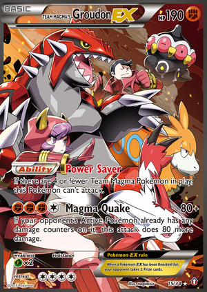 Team Magma's Groudon EX (15/34) - Double Crisis