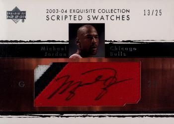 Michael Jordan 2003-04 Upper Deck Exquisite Collection - Scripted Swatches #SS-MJ Sports Card
