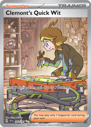 Clemont's Quick Wit (Trainer: Supporter) (243/191) - Surging Sparks