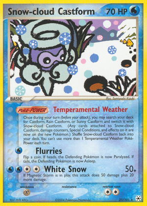 Snow-cloud Castform (25/101) - Hidden Legends (Reverse Holo)