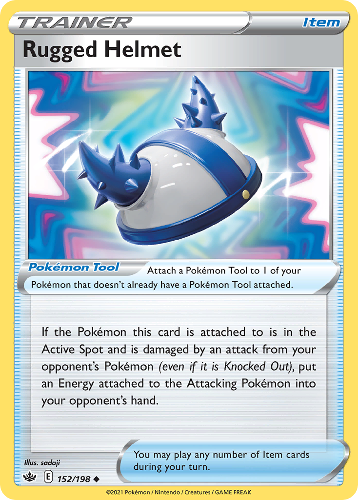 Rugged Helmet (Trainer: Pokémon Tool) (152/198) - Chilling Reign Pokémon Card