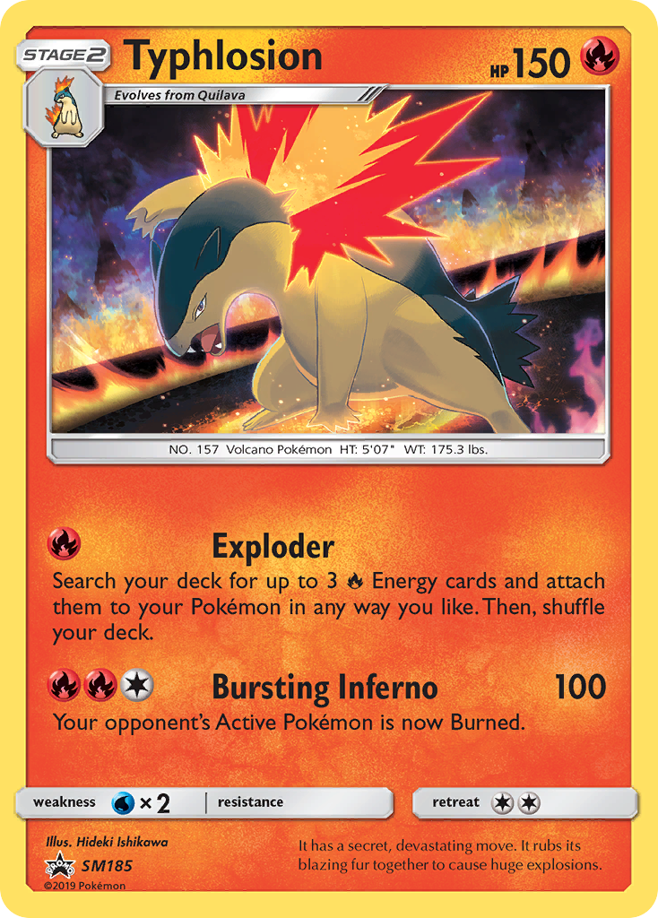 Typhlosion (SM185) - SM Black Star Promos Pokémon Card