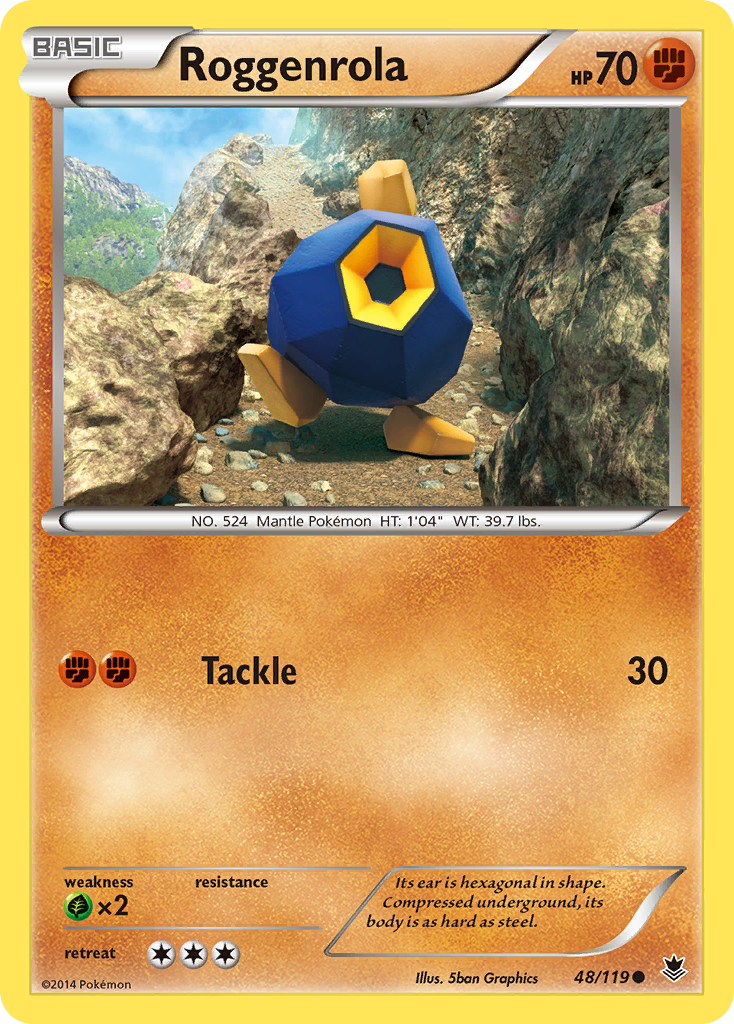 Roggenrola (48/119) - Phantom Forces Pokémon Card