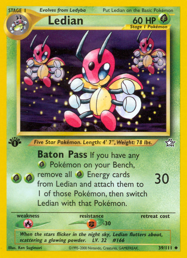 Ledian (39/111) - Neo Genesis Pokémon Card