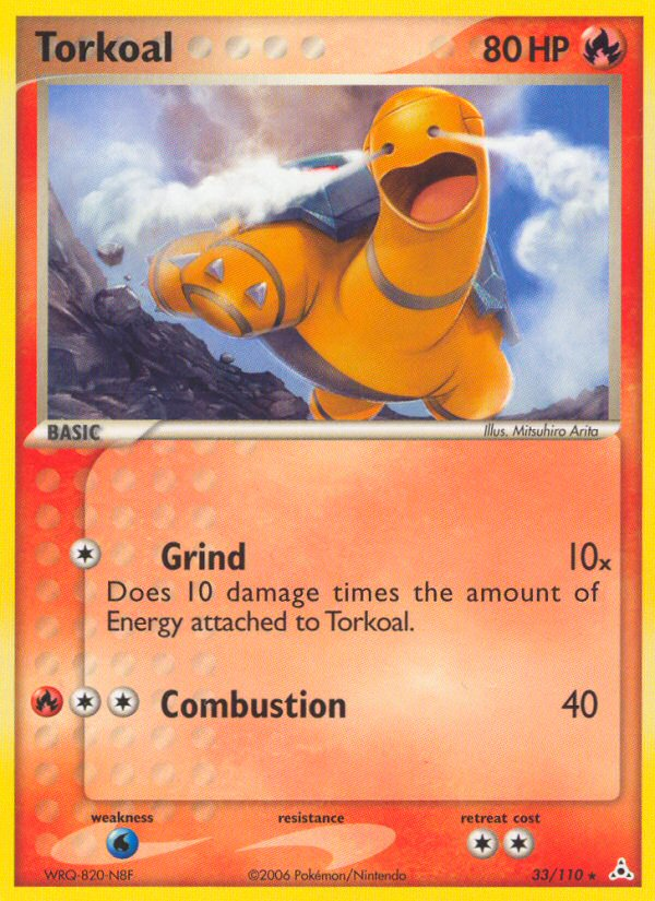 Torkoal (33/110) - Holon Phantoms Pokémon Card