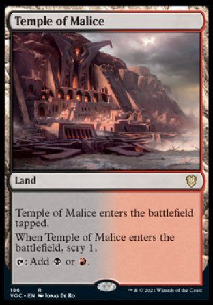 Temple of Malice (Innistrad Crimson Vow Commander Decks) Trading Card