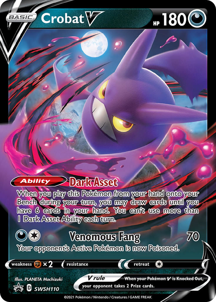 Crobat V (SWSH110) - SWSH Black Star Promos Pokémon Card