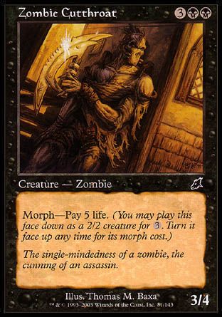 Zombie Cutthroat (Scourge) Trading Card