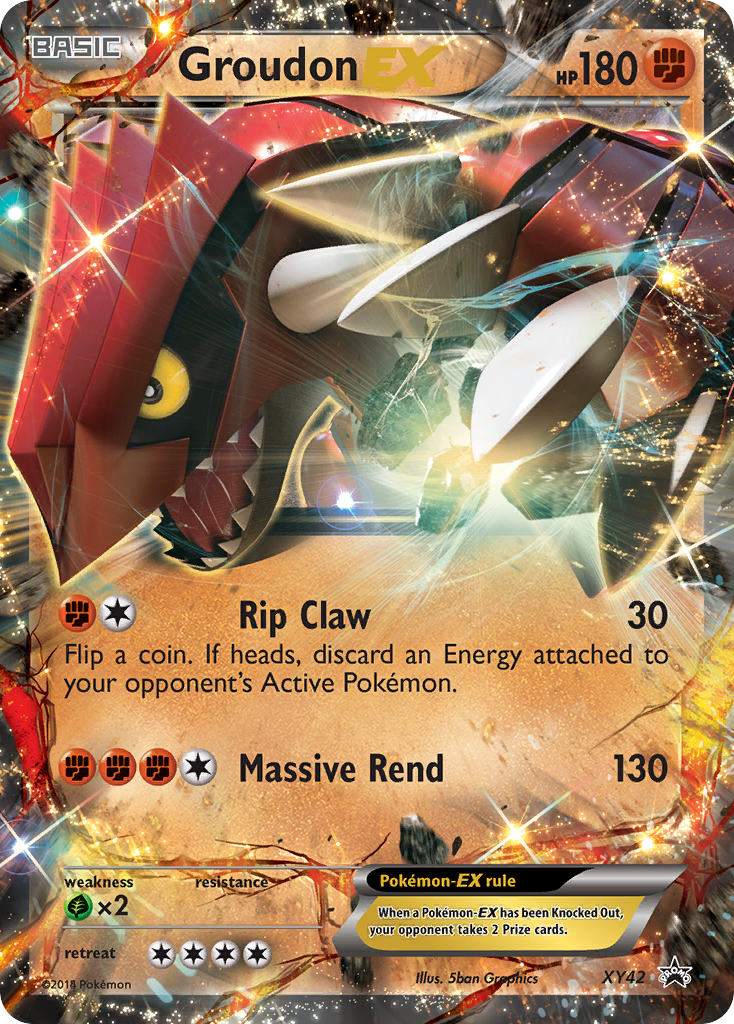 Groudon EX (XY42) - XY Black Star Promos Pokémon Card