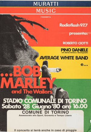 Bob Marley Stadio Comunale Di Torino 1980