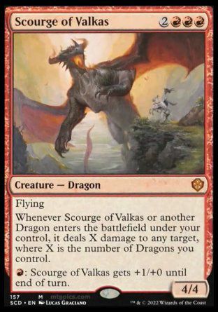 Scourge of Valkas (Starter Commander Decks) Trading Card