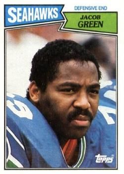 Jacob Green 1987 Topps #180 Sports Card