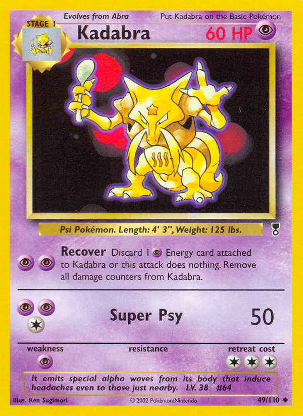 Kadabra (49/110) - Legendary Collection Pokémon Card