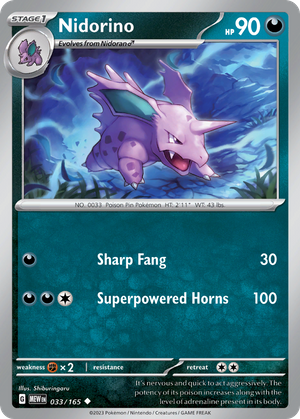 Nidorino (33/165) - 151