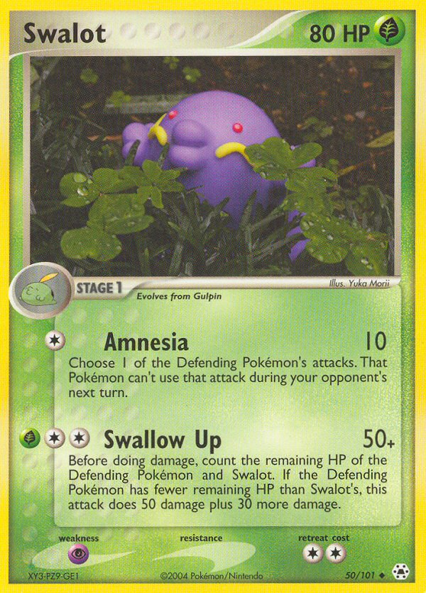 Swalot Pokémon Card