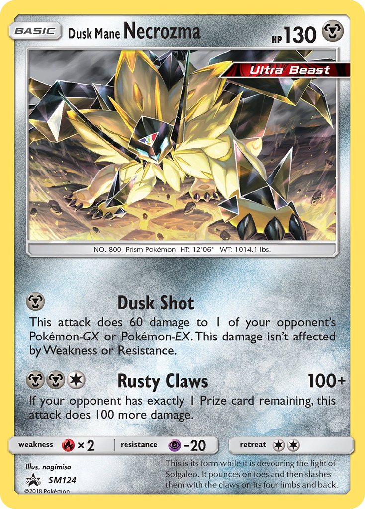 Dusk Mane Necrozma (SM124) - SM Black Star Promos Pokémon Card