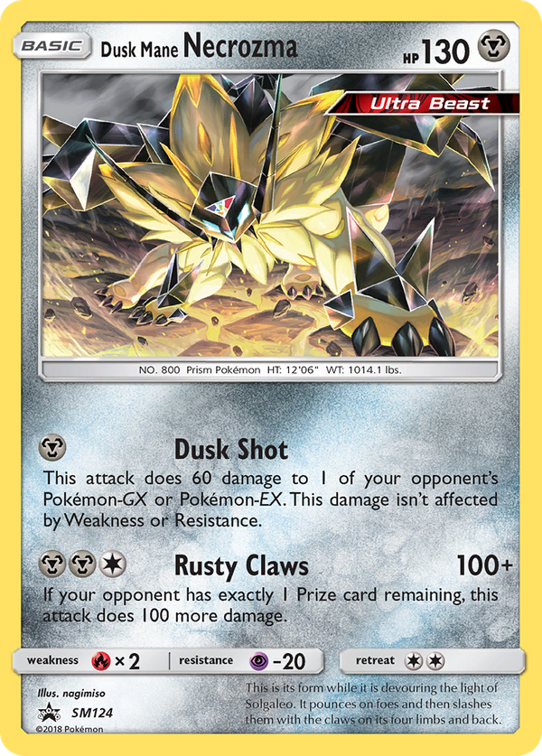 Dusk Mane Necrozma (SM124) - SM Black Star Promos