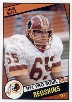 Dave Butz 1984 Topps #379 Sports Card