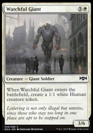 Watchful Giant (Ravnica Allegiance) Trading Card