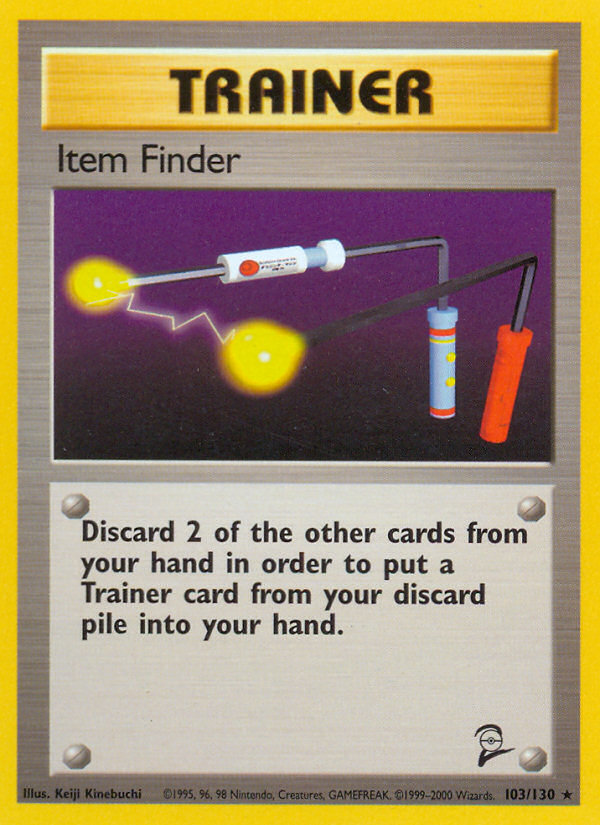 Item Finder (103/130) - Base Set 2 Pokémon Card