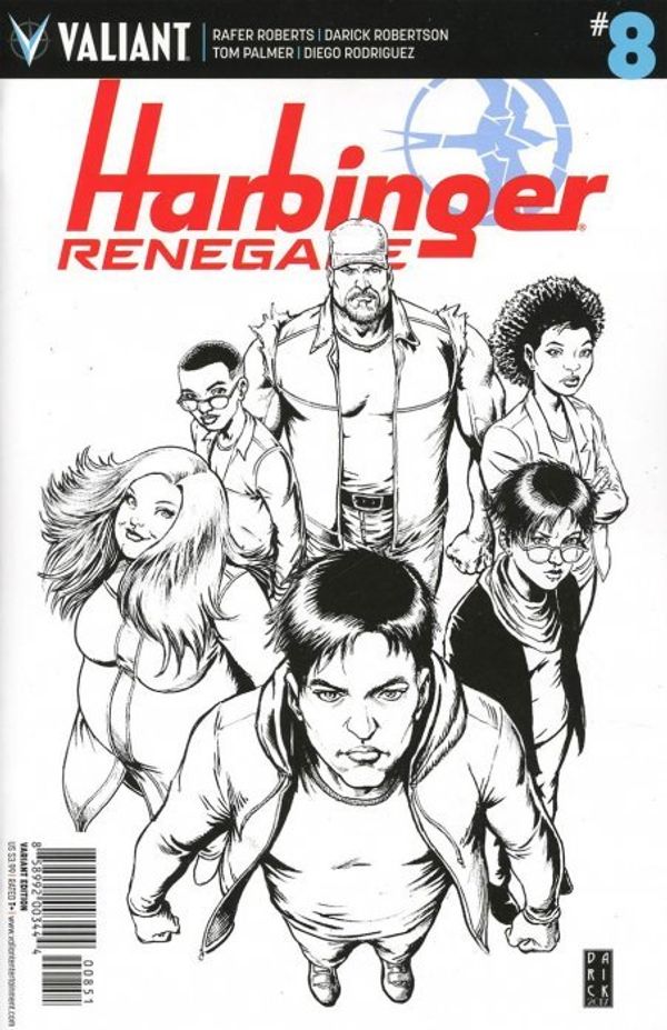Harbinger Renegade #8 (Cover E 50 Copy Cover Bw Sketch Variant)