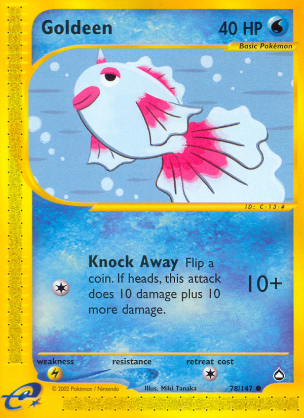 Goldeen (78/147) - Aquapolis Pokémon Card