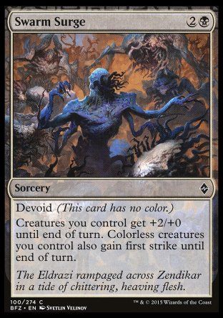 Swarm Surge (Battle for Zendikar) Trading Card