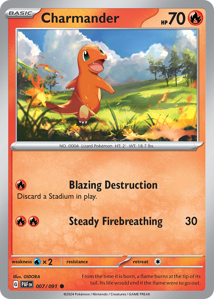 Charmander (7/91) - Paldean Fates Pokémon Card