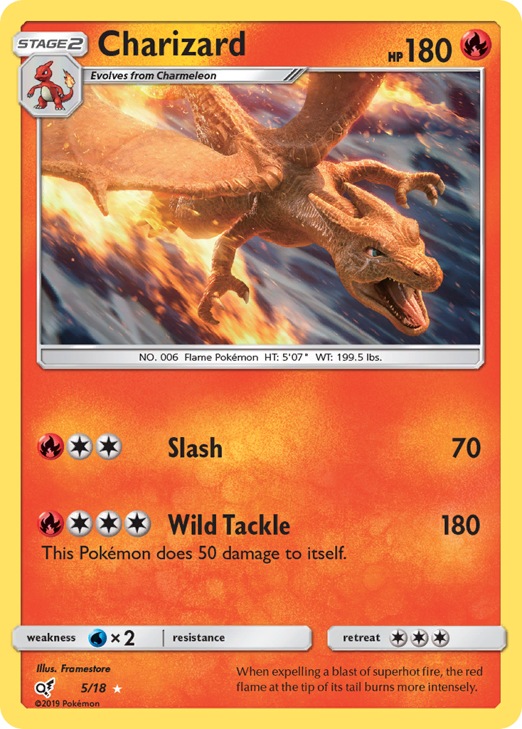 Charizard (5/18) - Detective Pikachu Pokémon Card