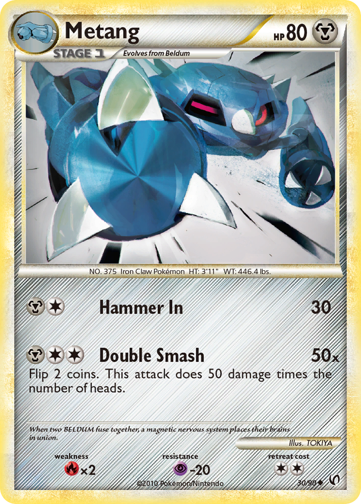 Metang (30/90) - HS—Undaunted Pokémon Card