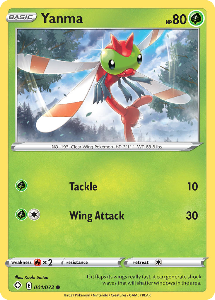 Yanma (1/72) - Shining Fates Pokémon Card