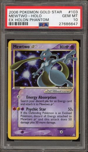Mewtwo ★ Star (103/110) - Holon Phantoms
