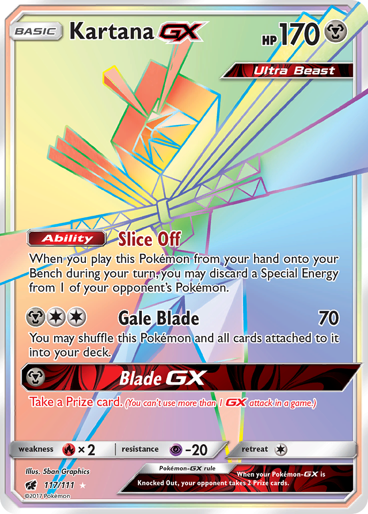 Kartana GX (117/111) - Crimson Invasion Pokémon Card