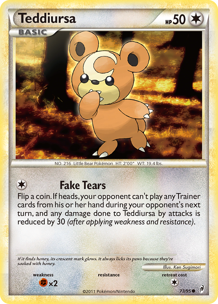 Teddiursa (73/95) - Call of Legends Pokémon Card