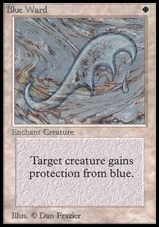 Blue Ward (Beta) Trading Card