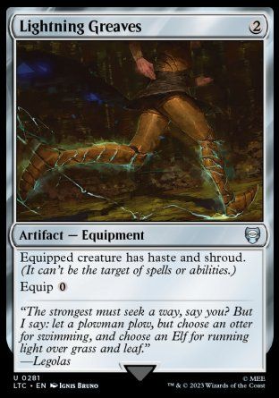 Lightning Greaves (The Lord of the Rings Commander Decks) Trading Card