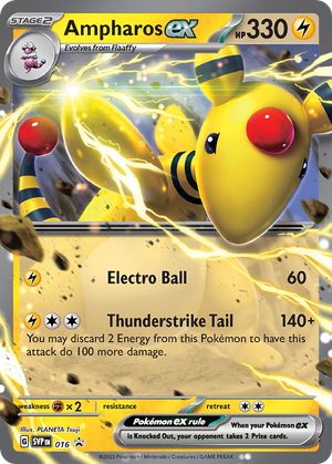 Ampharos ex (16/148) - Scarlet & Violet Black Star Promos