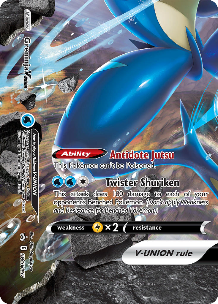 Greninja V-UNION (SWSH157) - SWSH Black Star Promos Pokémon Card