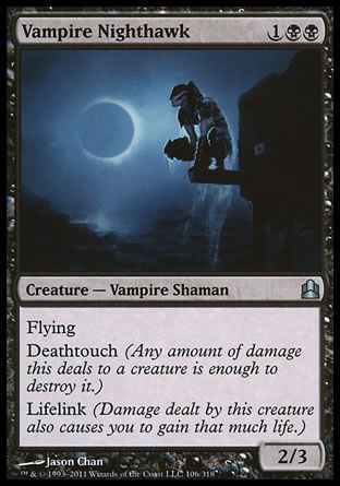 Vampire Nighthawk (MTG Commander) Trading Card