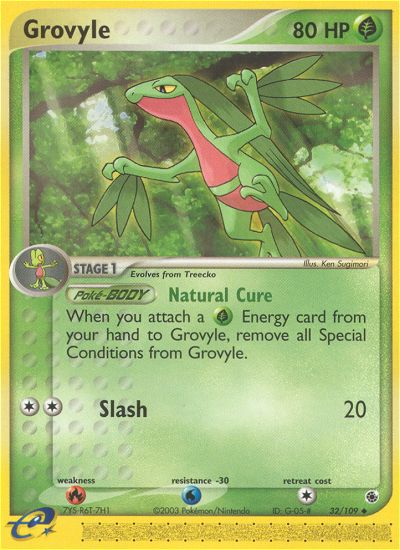 Grovyle (32/109) - Ruby & Sapphire Pokémon Card