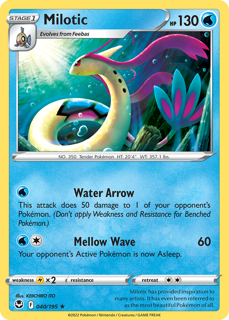 Milotic (40/195) - Silver Tempest Pokémon Card