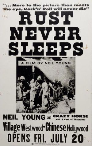 Neil Young Rust Never Sleeps Film Poster 1979