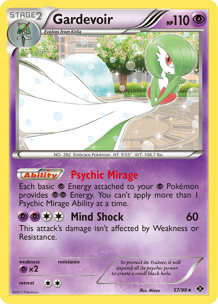 Gardevoir (57/99) - Next Destinies Pokémon Card