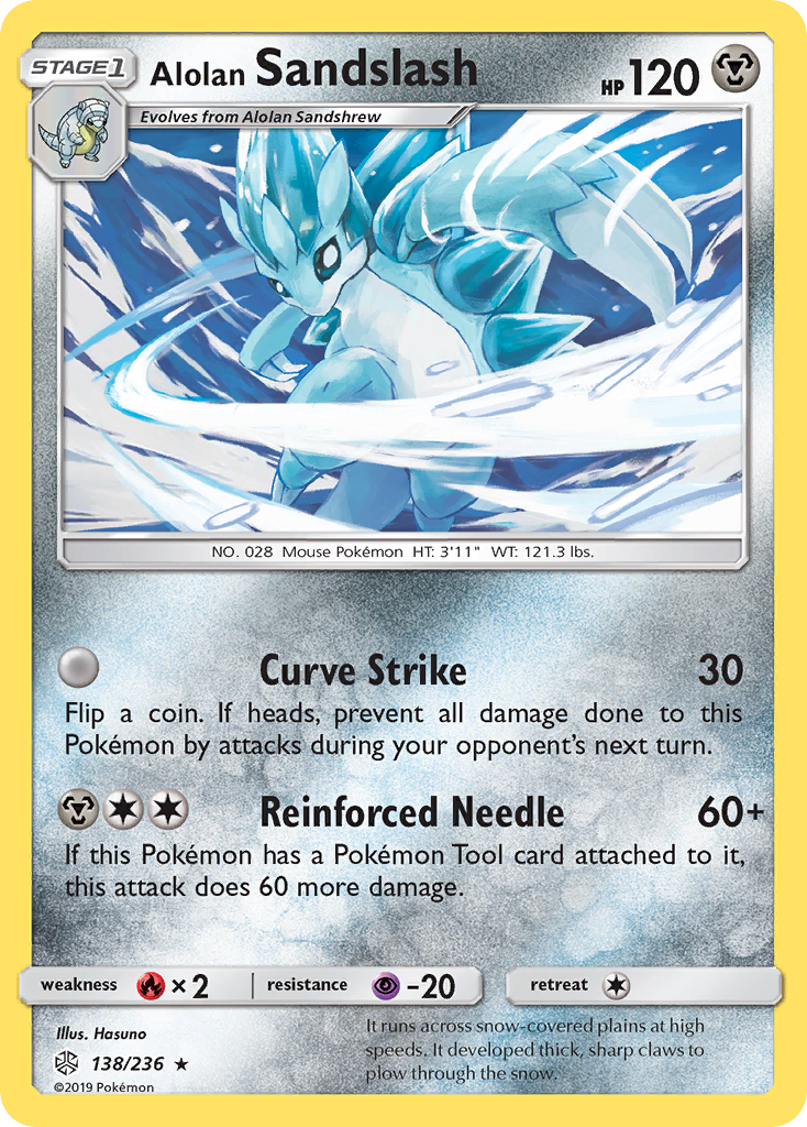 Alolan Sandslash (138/236) - Cosmic Eclipse Pokémon Card